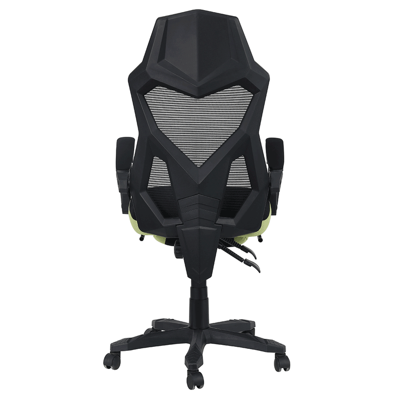 Irodai/gamer szék, fekete/zöld, JORIK