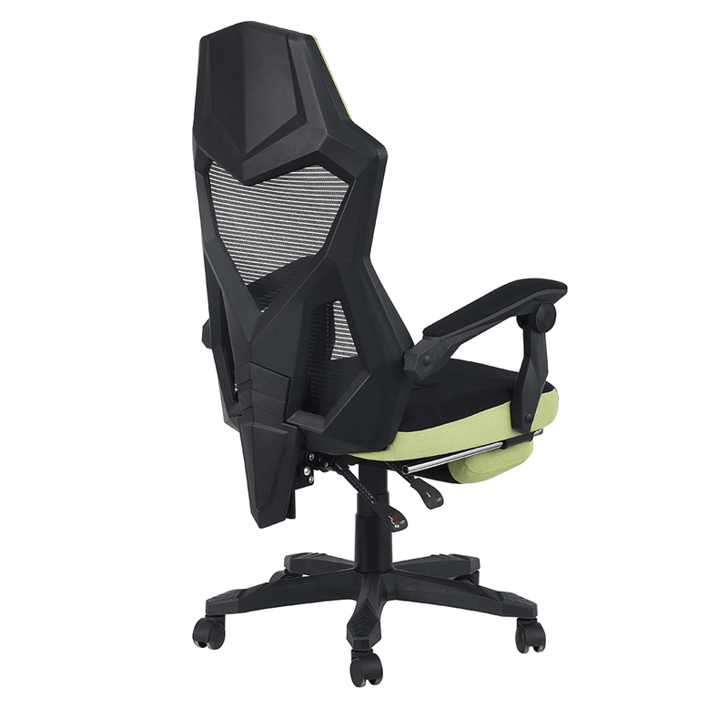 Irodai/gamer szék, fekete/zöld, JORIK