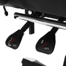 Irodai/gamer szék RGB LED világítással, fekete/fehér, JOVELA