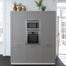 Beépített szekrény, sötétszürke/fehér, JULIA TYP 81