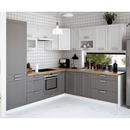 Felső szekrény, világosszürke/fehér, JULIA TYP 9