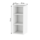 Felső szekrény, fehér, JULIA TYP 1