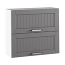 Felső szekrény, sötétszürke/fehér, JULIA TYP 12