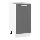 Alsó szekrény, sötétszürke/fehér, JULIA TYP 52