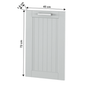 Mosogatógepre való ajtó 45, világosszürke, JULIA TYP 55