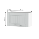 Felső szekrény, világosszürke/fehér, JULIA TYP 9