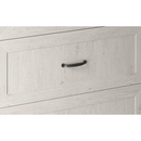 Felsőszekrény üveggel, fehér/sosna északi, ROYAL G60KSN