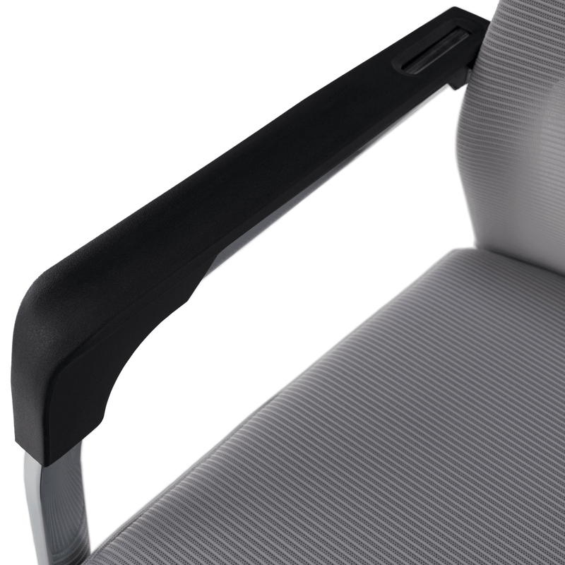 Tárgyalószék, szürke/fekete, KABIR