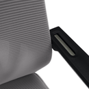 Tárgyalószék, szürke/fekete, KABIR