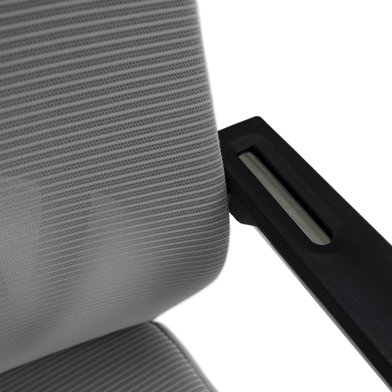 Tárgyalószék, szürke/fekete, KABIR