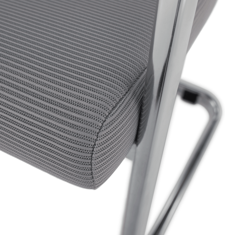 Tárgyalószék, szürke/fekete, KABIR