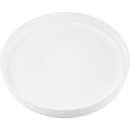 Kisasztal levehető tálcával, fehér/természetes, KABRA