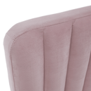 Ágy, rózsaszín/króm arany matt, 180x200, KAISA