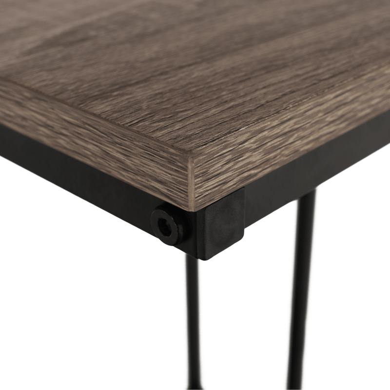 Konzolasztal,  tölgy/fekete, KALA