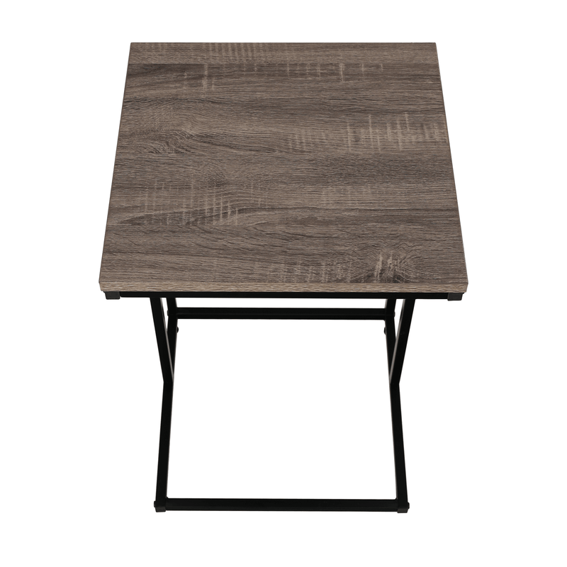 Konzolasztal,  tölgy/fekete, KALA