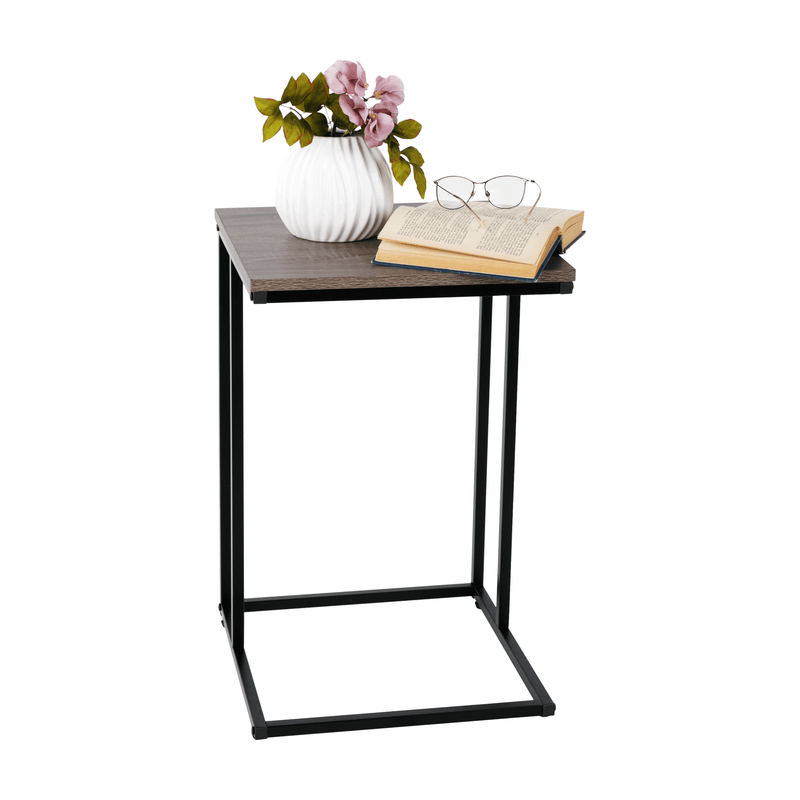 Konzolasztal,  tölgy/fekete, KALA