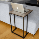 Konzolasztal,  tölgy/fekete, KALA