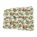 Függő fotel, fehér / mintás virágok, KALEA 2 NEW