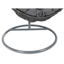 Függő fotel, szürke/világos szürke, KALEA 2 NEW