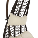 Függő fotel, barna / krém, KALEA 2 NEW