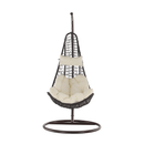 Függő fotel, barna / krém, KALEA 2 NEW