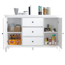 Komód, fehér, KALEO