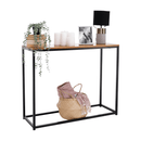 Konzolasztal, fekete, KALISTO