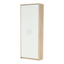 Zárt polcos szekrény, sonoma tölgy/fehér, JOHAN 2 NEW 05