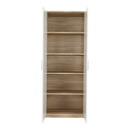 Zárt polcos szekrény, sonoma tölgy/fehér, JOHAN 2 NEW 05