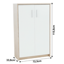 Szekrény, sonoma tölgy/fehér, JOHAN 2 NEW 13