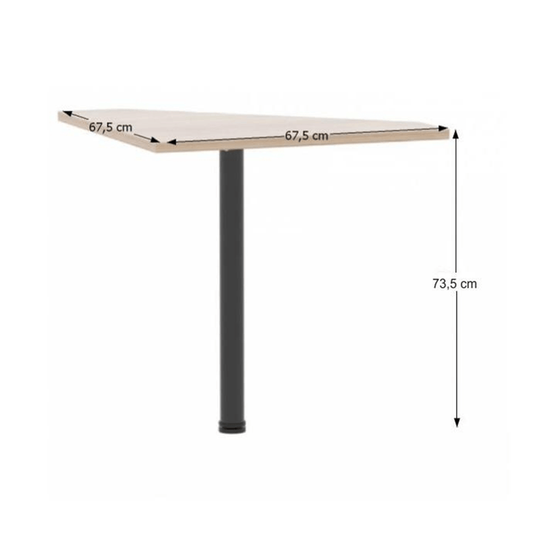 Irodai összeállítás, sonoma tölgyfa/fehér, JOHAN 2 NEW