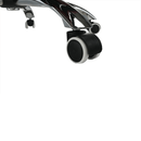 Irodai szék lábtartóval, textilbőr bordó, DRAKE