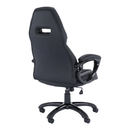 Irodai szék, fekete műbőr, HEVYRW