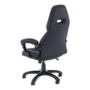 Irodai szék, fekete műbőr, HEVYRW