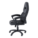 Irodai szék, fekete műbőr, HEVYRW