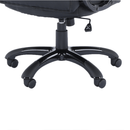 Irodai szék, fekete műbőr, HEVYRW