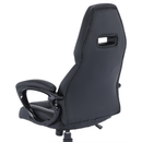 Irodai szék, fekete műbőr, HEVYRW