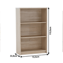 Nyitott polcos szekrény, sonoma tölgyfa, JOHAN 2 NEW 03