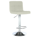 Bárszék, bézs műbőr/króm, KANDY NEW