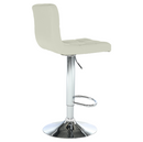 Bárszék, bézs műbőr/króm, KANDY NEW