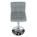 Bárszék, műbőr szürke/króm, KANDY NEW