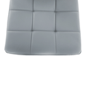 Bárszék, műbőr szürke/króm, KANDY NEW