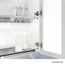 Edényszárító felső szekrénybe, rozsdamentes acél, KAPIO TYP 3