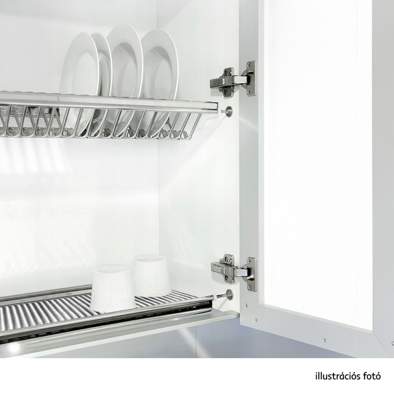 Edényszárító felső szekrénybe, rozsdamentes acél, KAPIO TYP 3