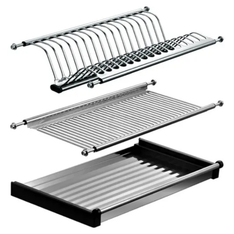 Edényszárító felső szekrénybe, rozsdamentes acél, KAPIO TYP 1