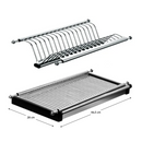 Edényszárító felső szekrénybe, rozsdamentes acél, KAPIO TYP 1