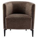 Design fotel, barna/fekete, KAPY