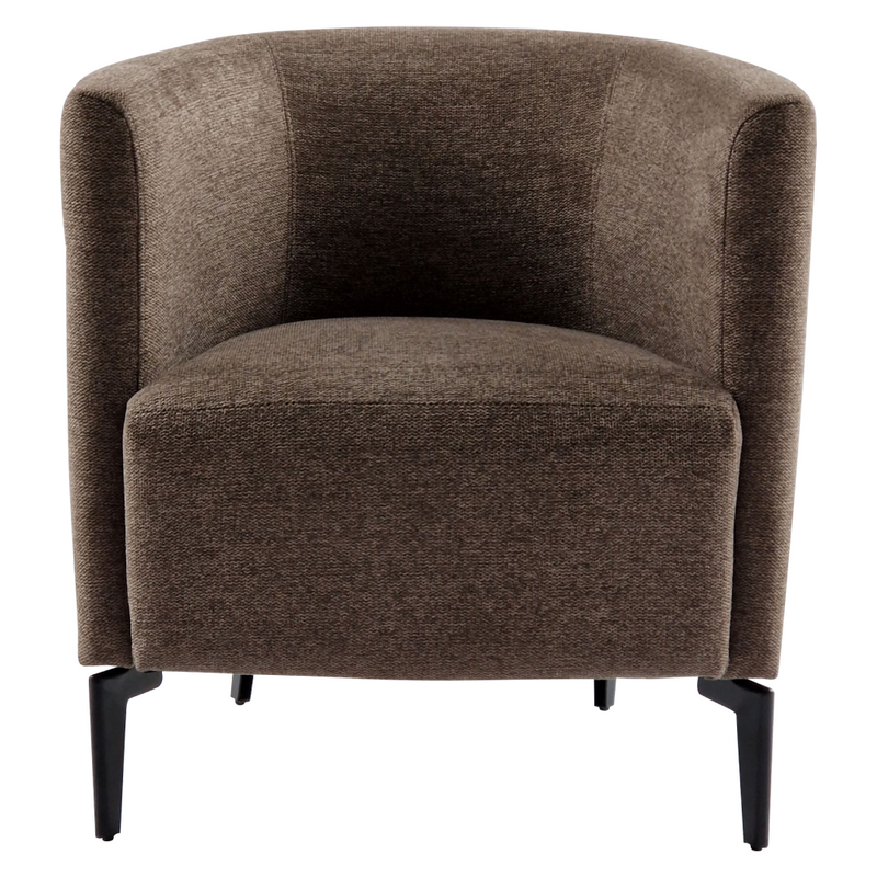 Design fotel, barna/fekete, KAPY