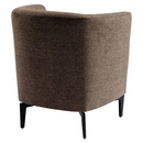 Design fotel, barna/fekete, KAPY