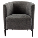 Design fotel, szürke/fekete, KAPY